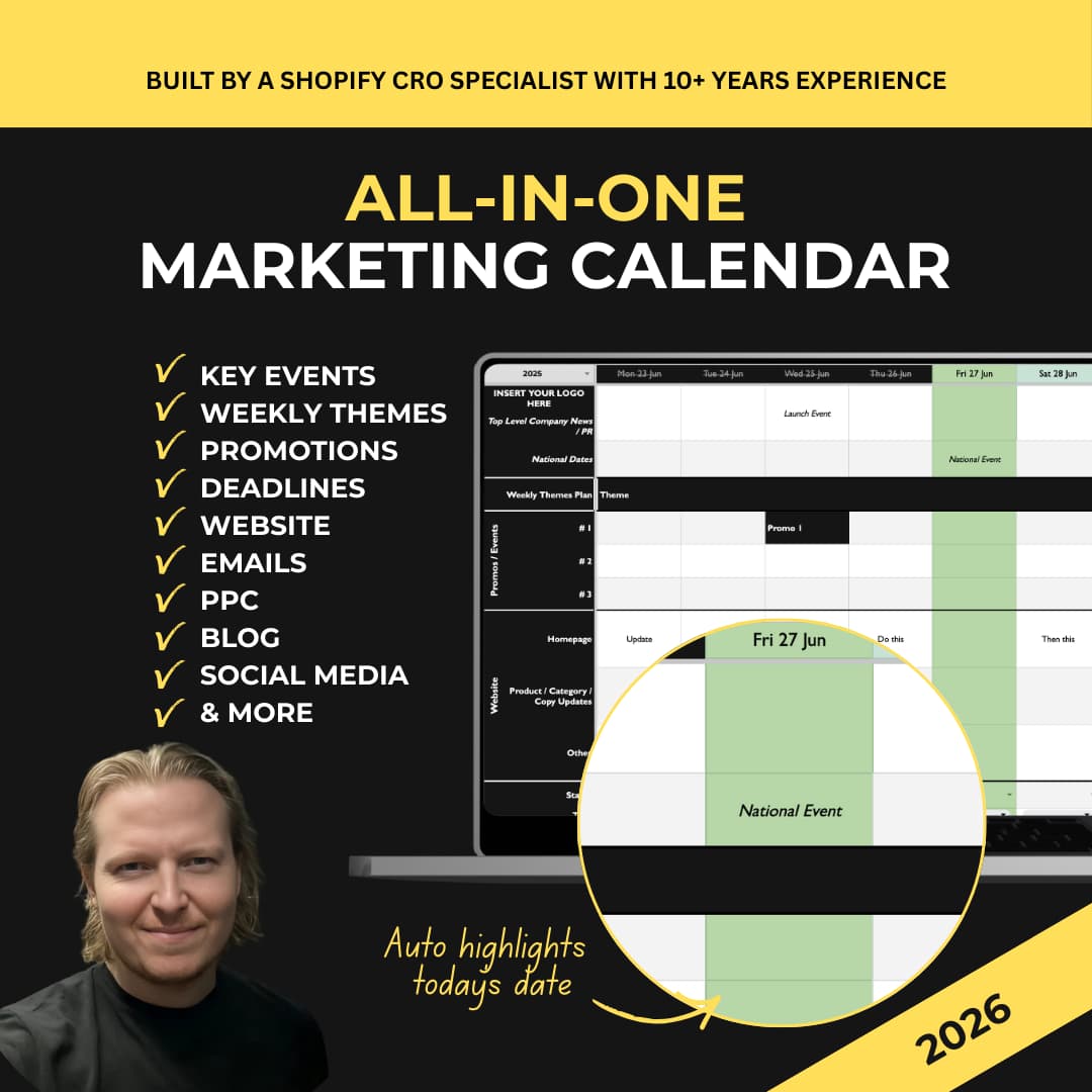 Digital Marketing Calendar
