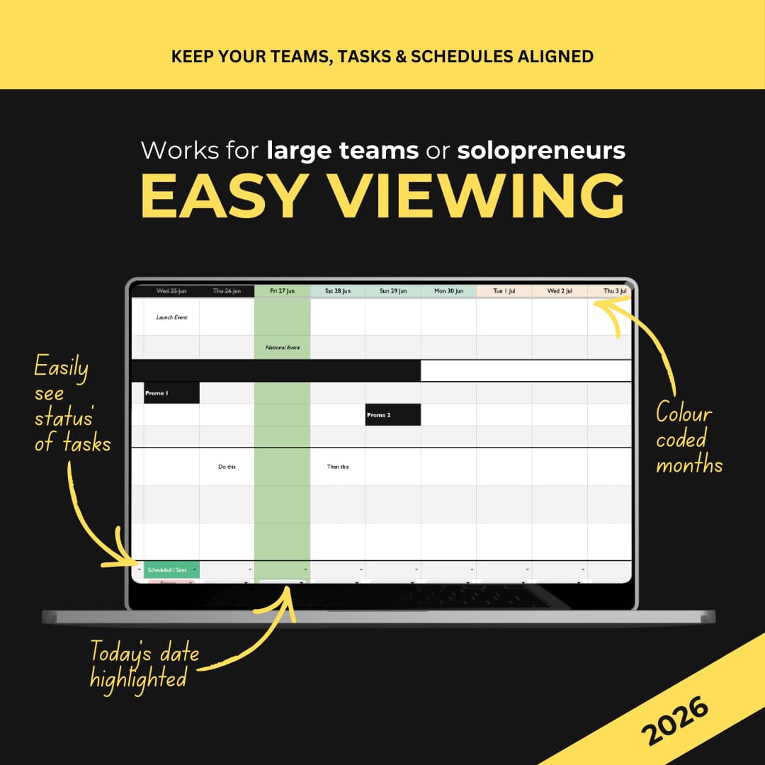 Digital Marketing Calendar