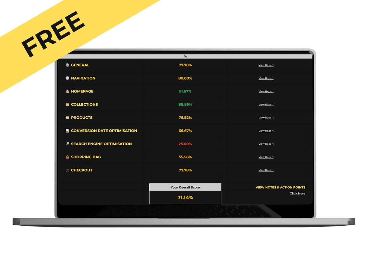 Frontend Ecommerce Site Audit Checklist
